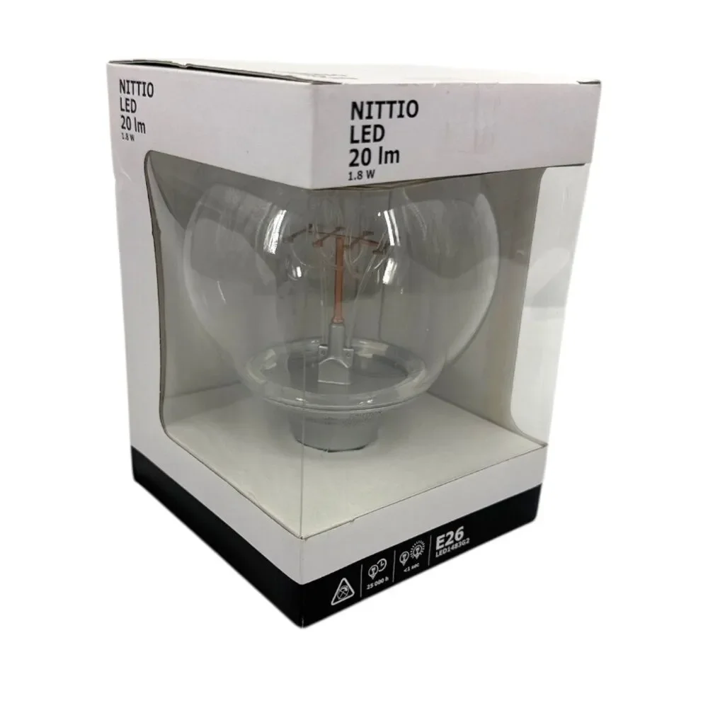 Ikea Nittio Light and Hemma Cord Set 003.171.55 300.815.56